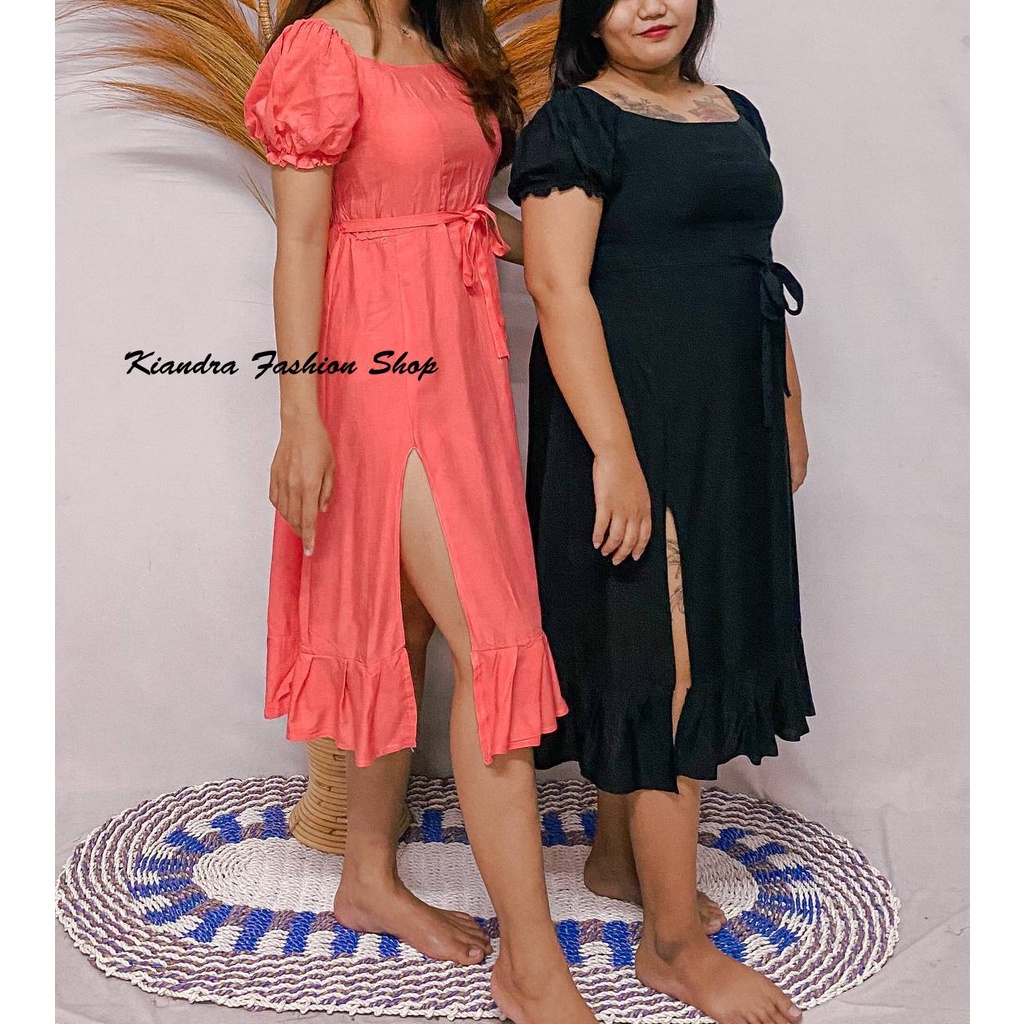 Kiandra - Dress Korea Belah Samping