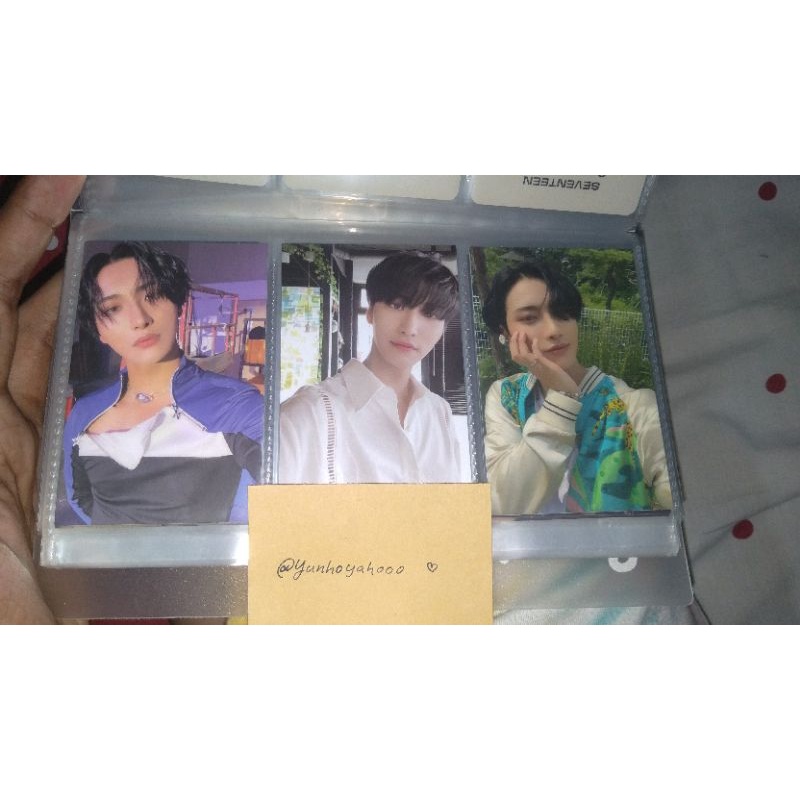 Photocard Ateez Yunho Mingi Hongjoong fever pt 3