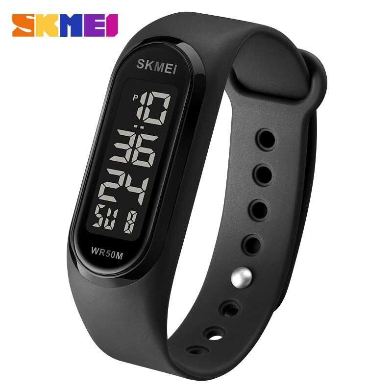 SKMEI Jam Tangan Digital  1666 Aneka warna Hitam Merah Biru Hijau kuning Titanium Gray Silver Putih 