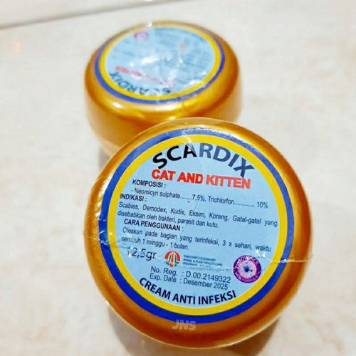 OBAT INFEKSI JAMUR KUCING SCARDIX KORENG GATAL SCADIX SALEP