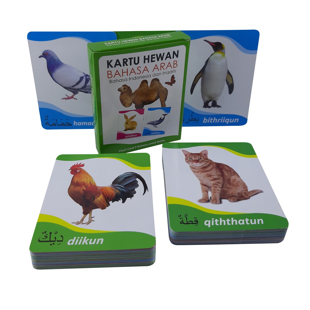 TweedyToys - Flashcard Kartu Pintar Hewan Bahasa Arab