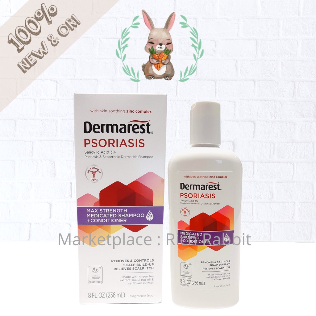 Jual Dermarest Psoriasis Medicated Shampoo + Conditioner Salicylic Acid ...