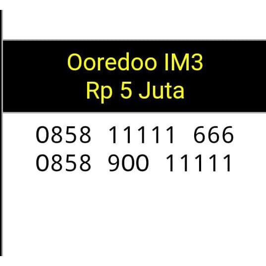 no perdana cantik(0858 11111 666(0858 900 11111)im3 ooredoo,terupdate