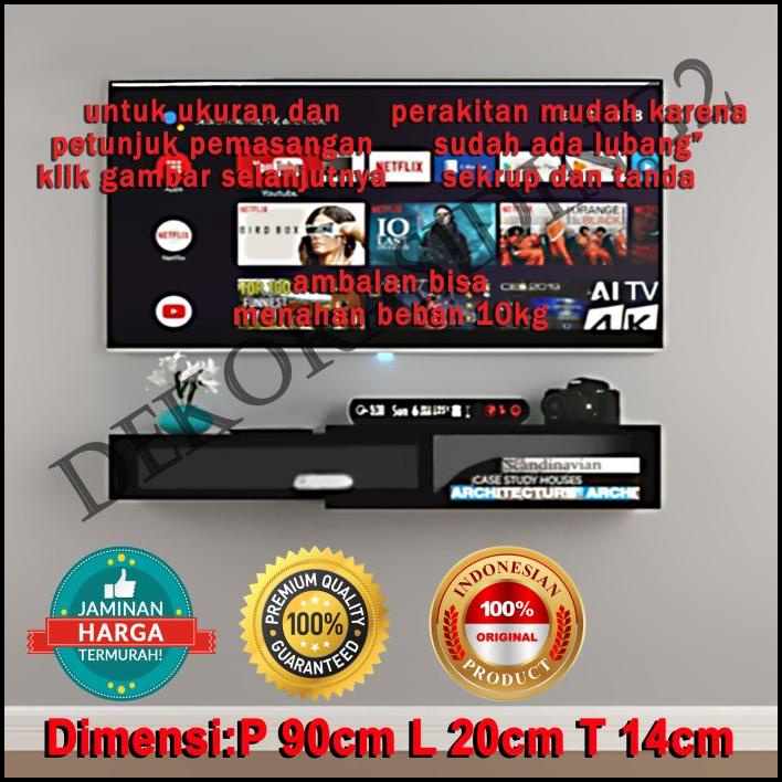 Rak Ambalan Dinding Minimalis Rak Tv Gantung Ambalan Tv Gantung Ad14