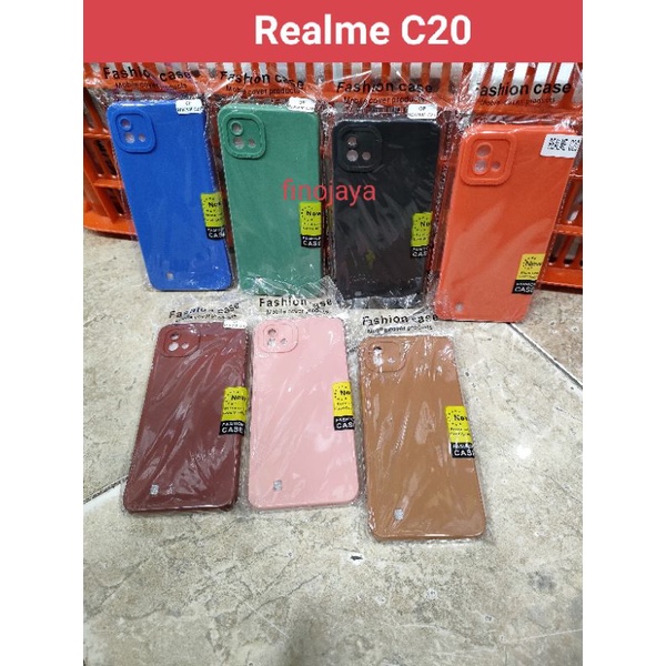 Softcase Realme C20A Silikon Casing Selicon Case Macaron Pelindung Pro Camera