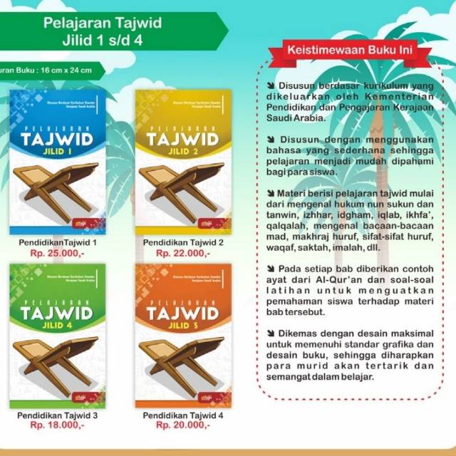 Buku Pelajaran Tajwid Jilid 1 Sampai 4