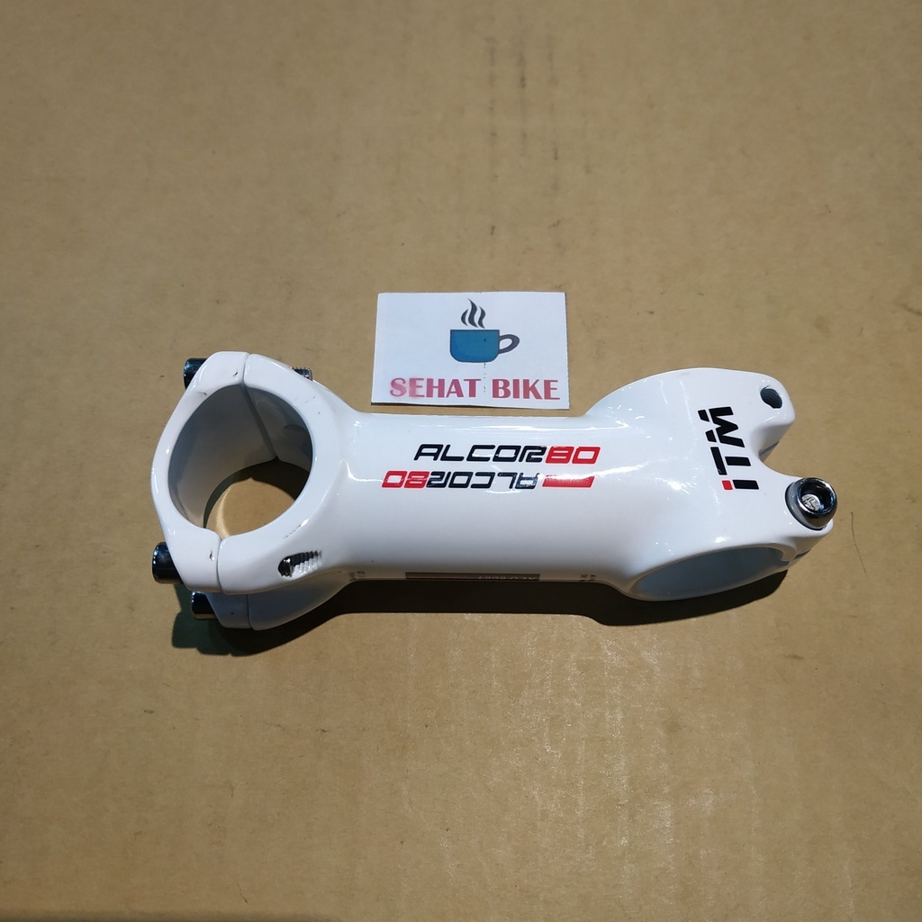 Stem Sepeda ITM Alcor 80 White Panjang 90mm/10mm Alloy Original