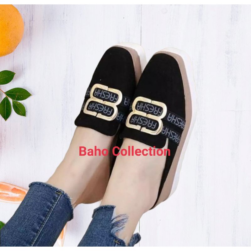 Baho-FreshaH Sandal Wadges Wanita Wedges Wanita Casual Widges Wanita