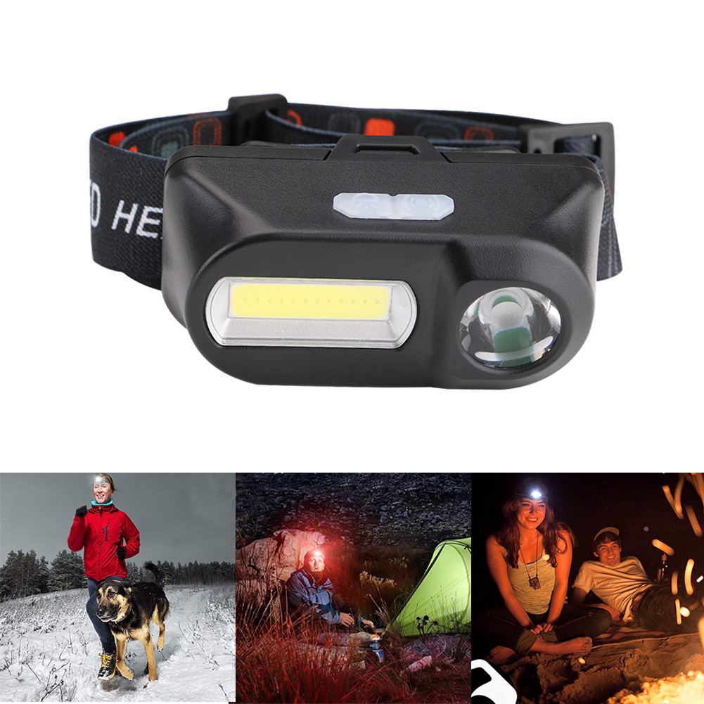 TaffLED Headlamp Flashlight Headlight LED 3 Modes COB Senter Kepala KX-1804 jnp