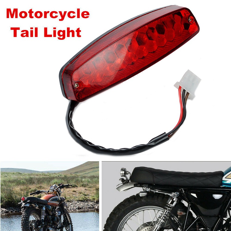 Lampu Rem 3 Kabel 12V Warna Merah Untuk Motor ATV Off Road