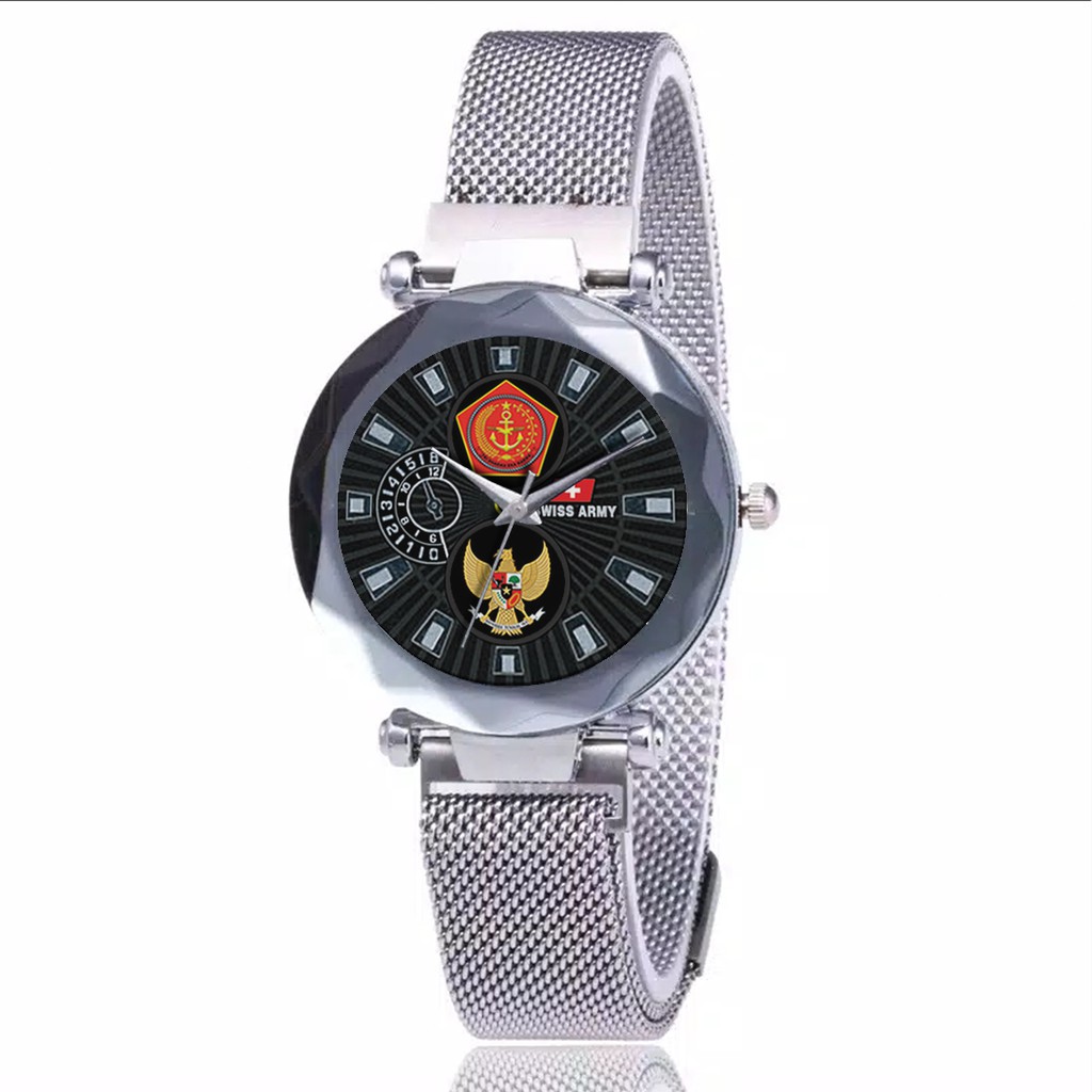 Jam Tangan Wanita Custom - TNI-GARUDA Free Box &amp; Batre Cadangan