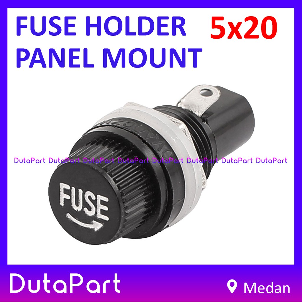 Fuse Holder Rumah Sekring Kecil 5x20 mm Tempat Skring Panel Mount Box