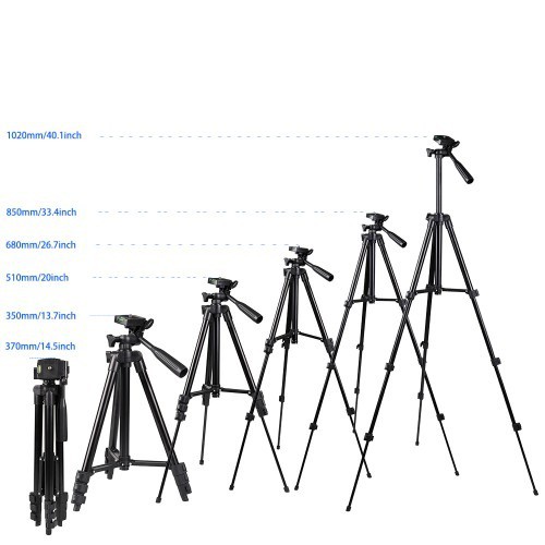 TRIPOD 3120 Black Edition Tripod HP dan Camera 1M plus Holder U 3-Way Smooth Pan Head