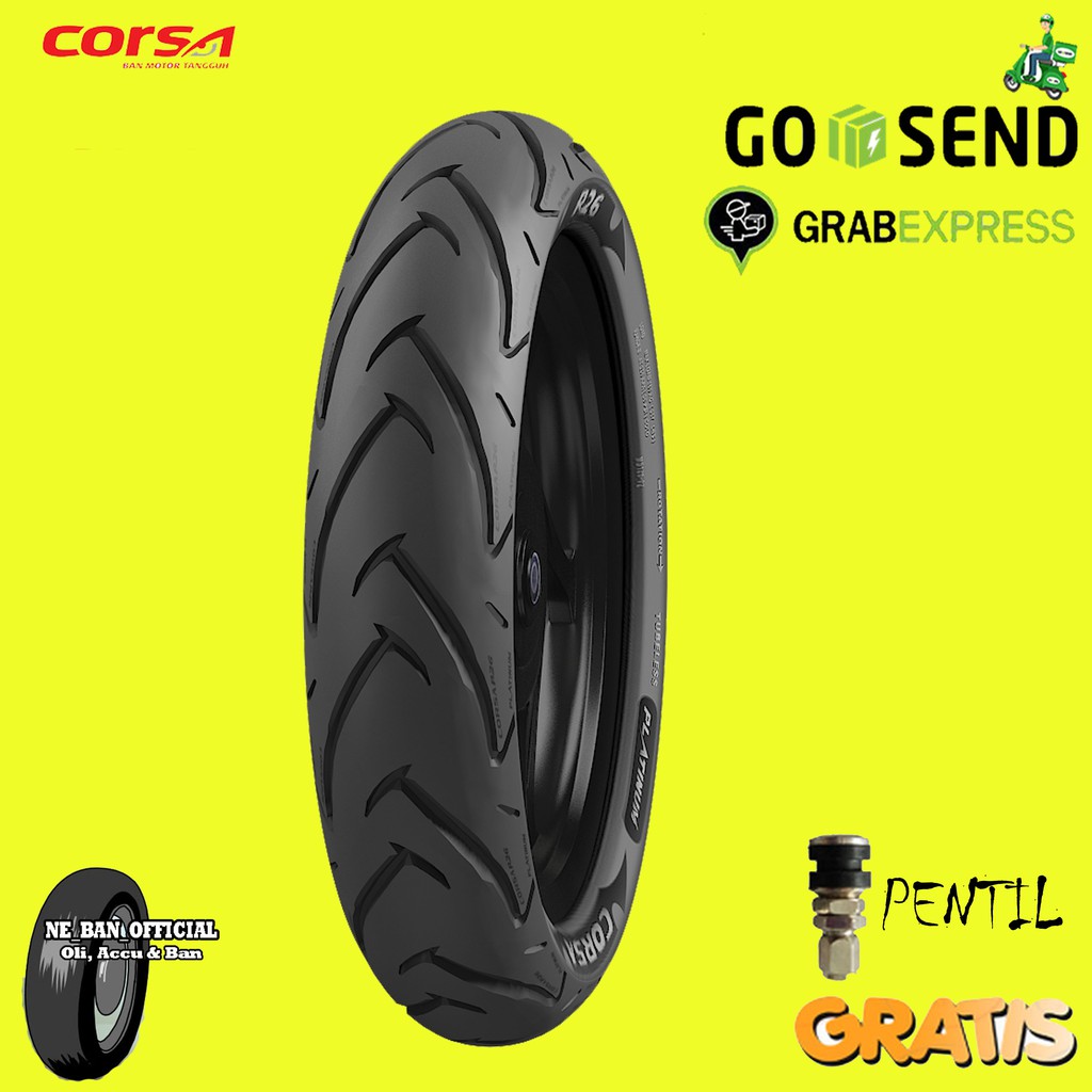 BAN MOTOR MATIC CORSA R26 100/80 Ring 14 TUBELESS