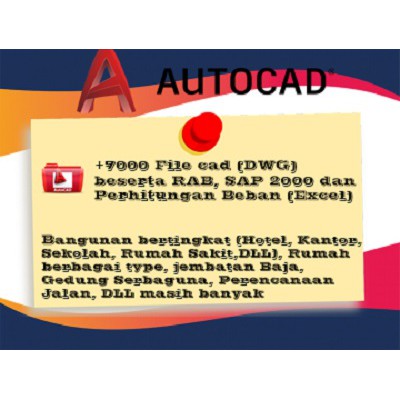 Flashdisk Gambar Arsitektur 2d Autocad Lengkap Beserta Rab Shopee Indonesia