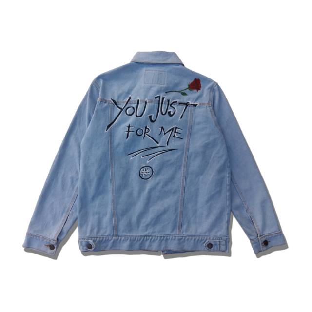 jaket denim rose