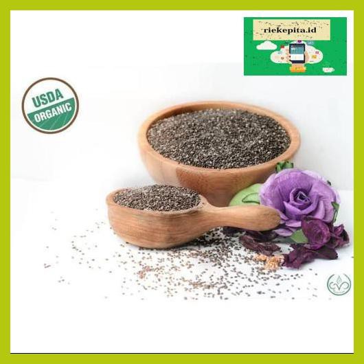 

5Yer67R- Buy 1 Get 1 Free Organic Black Chia Seed Mexico - 100 G T7Rty67-