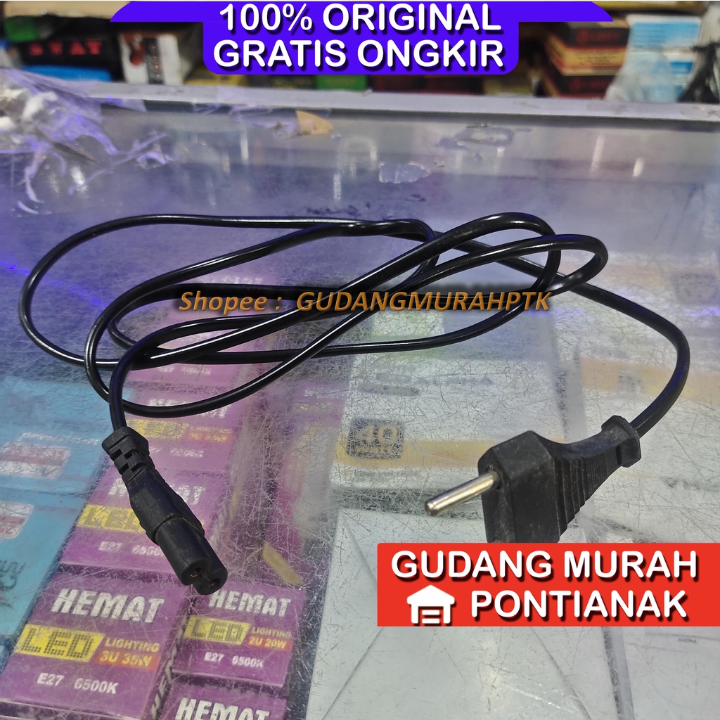 Kabel radio emergency Power 2 pin Kualitas Bagus warna hitam cocok untuk pengechage pengisi daya emergency atau radio