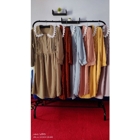 Gamis Midi Rubi Import premium adem, jatuh, tebel