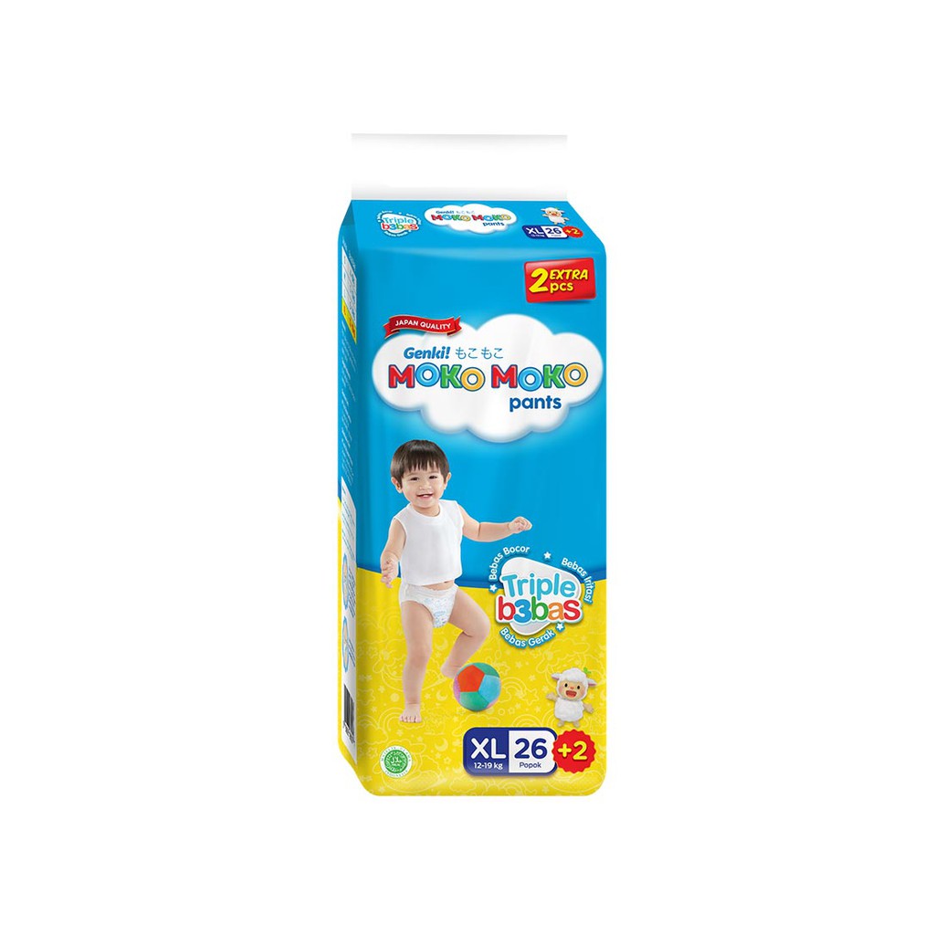 Genki Moko Moko Pants 26+2'S Xl