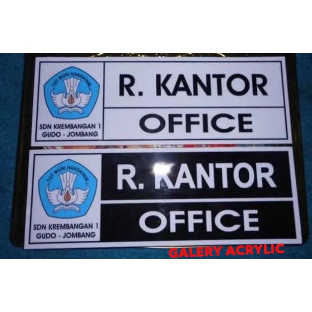 

Sign label , papan nama ruangan sekolah, kantor, rumah,rs,gedung dan lain-lain