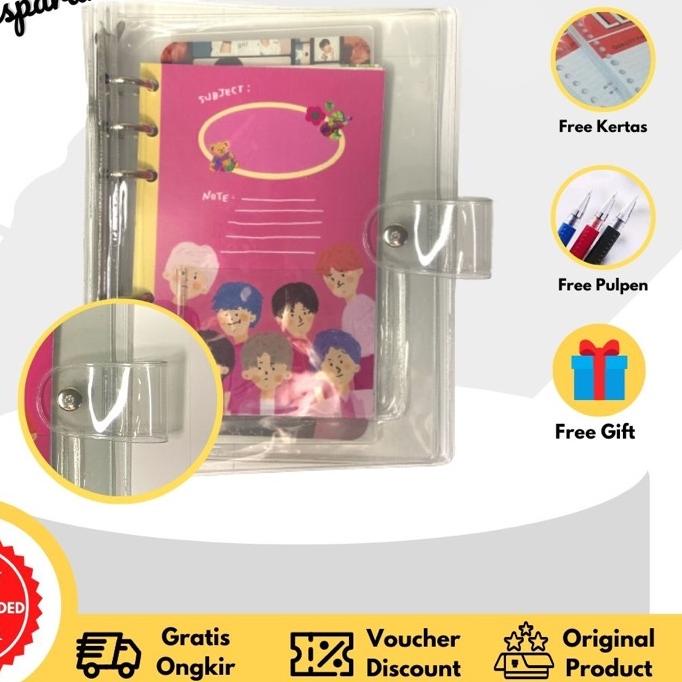 

FG5✡ Binder Transparan A6 (6 ring) Binder Pocard Paket Kombo Hemat Paling Baru