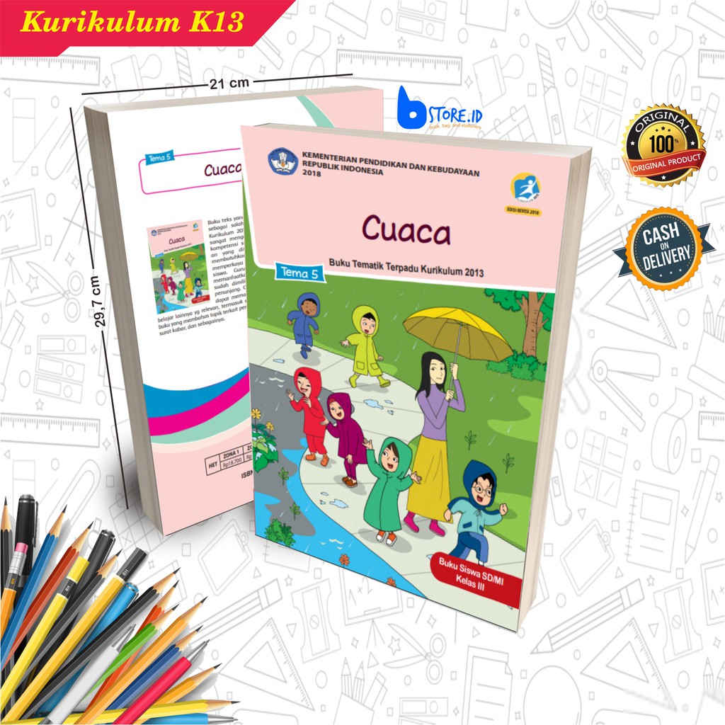 Buku Pelajaran Tematik SD Kelas 3 Semester 1 &amp; 2/Kurikulum 2013