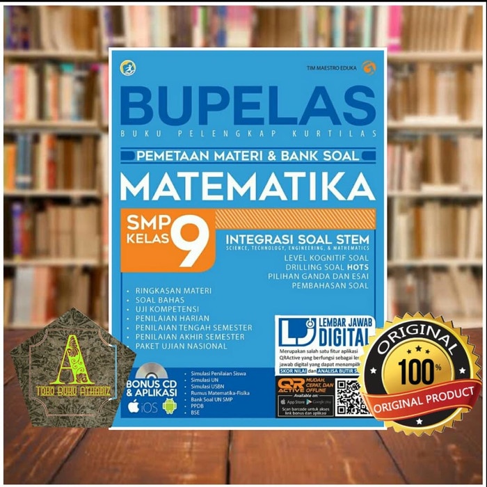 

❤BISA COD❤ Buku BUPELAS Matematika SMP Kelas 9