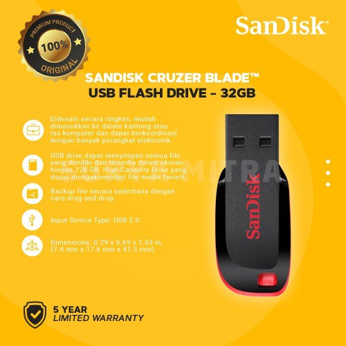 FLASHDISK SANDISK 32GB CZ50