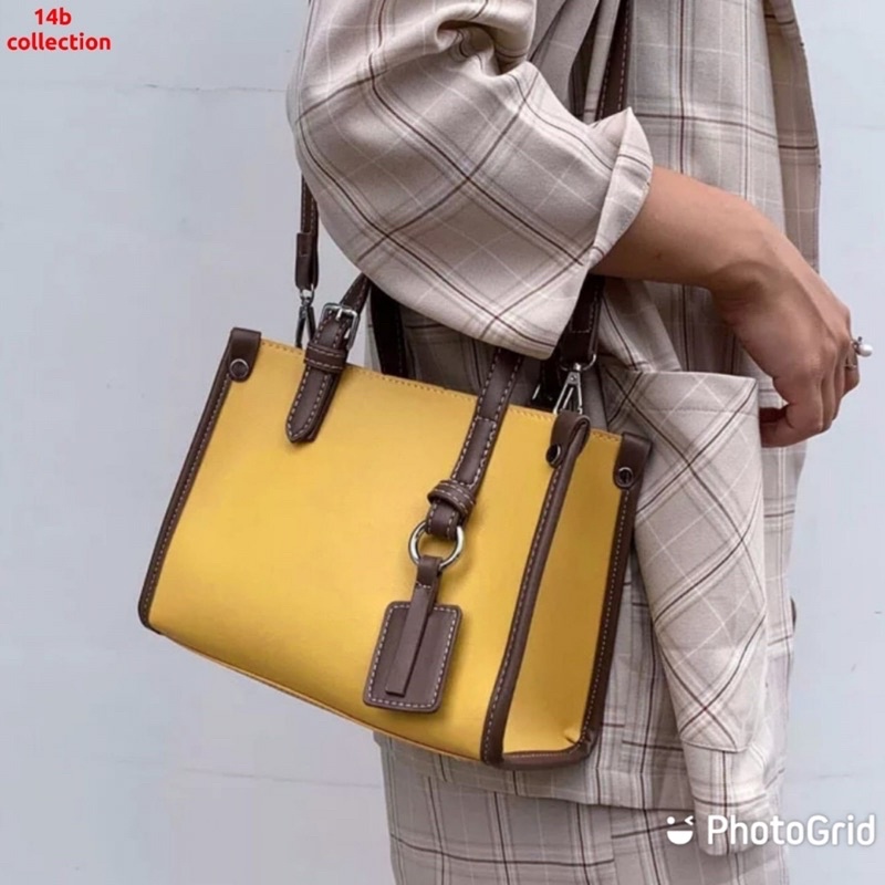 Yuka bags tas selempang polos wanita tas kerja tas jinjing simple kombinasi with hangtags elegant multifungsi