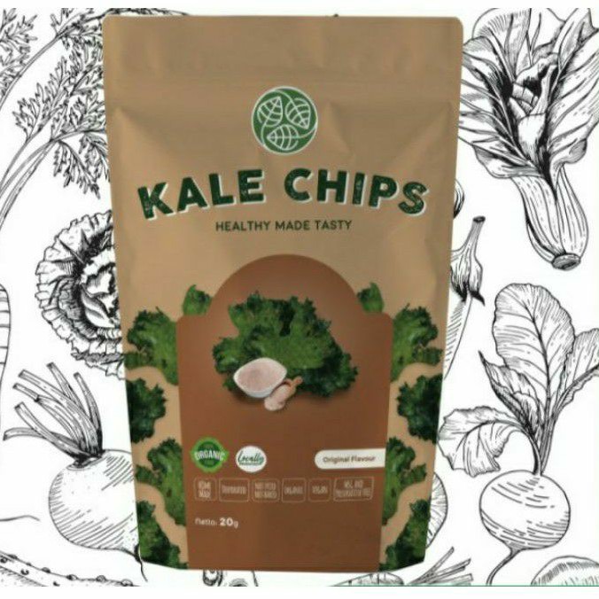 Cemilan Para Gamers Original Kale Chips