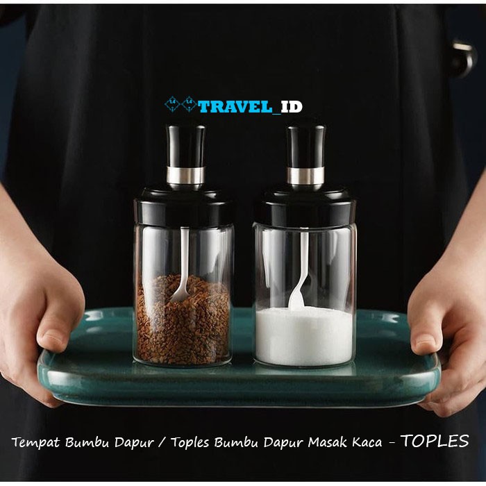 Tempat Bumbu Dapur / Toples Bumbu Dapur Masak Kaca - TOPLES