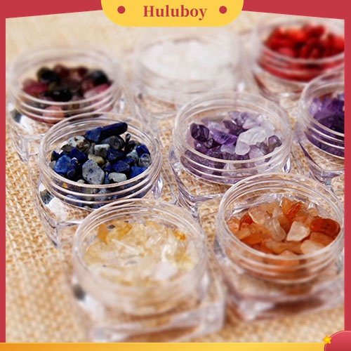 Huluboy Huluboy♡ 12 Warna / Set Batu Kuarsa Berlian Imitasi Bahan Akrilik Untuk Dekorasi Nail Art