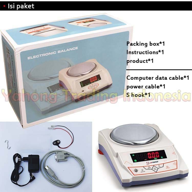 Timbangan Digital LABTRONIC Laboratorium GL-1002 1000g 1kg Akurasi 0.01g