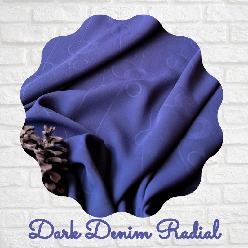 Kain Mina Emboss Radial Aneka Warna