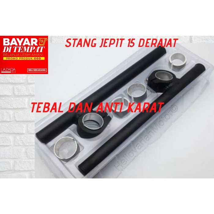 Stang Jepit Drag 10 Derajat Byson - R15 Vixion Scorpio Ninja 150 HITAM