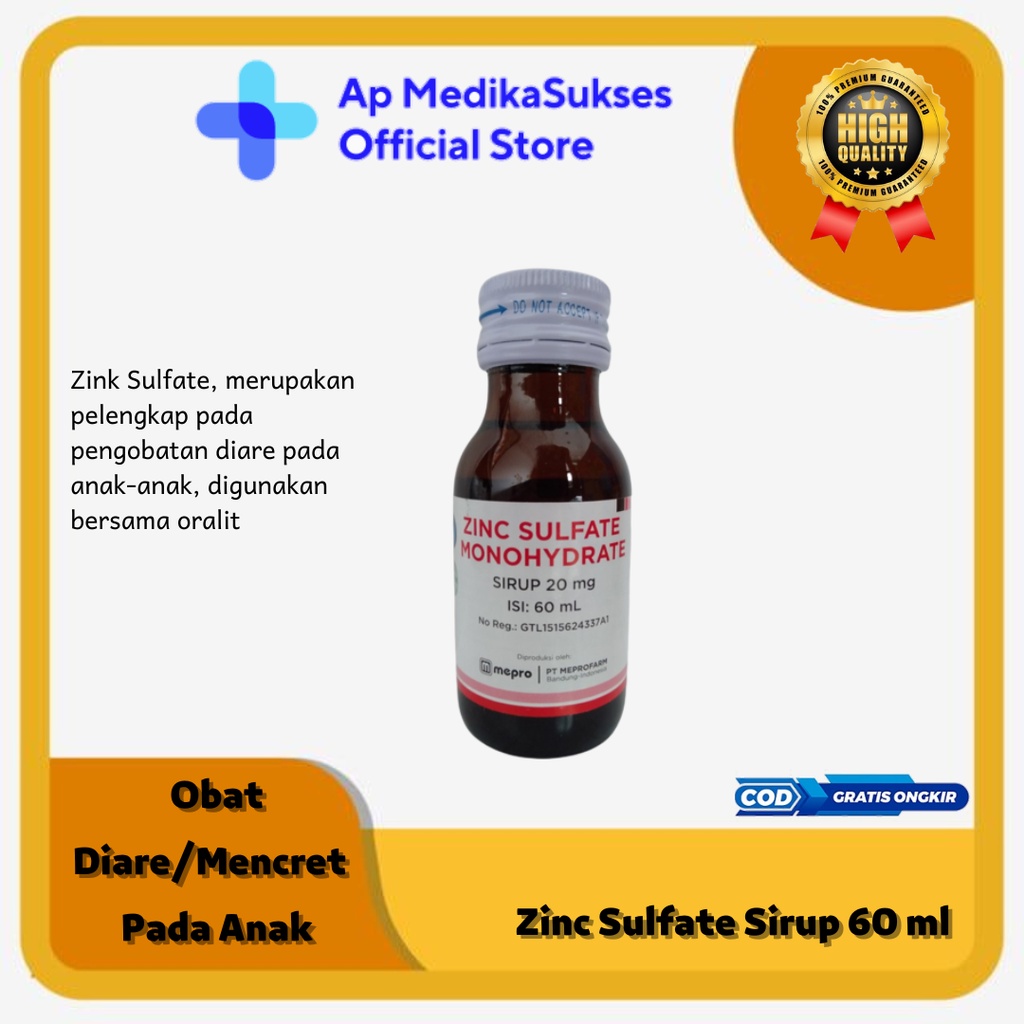 ZINC SIRUP 60 ML OBAT DIARE ANAK