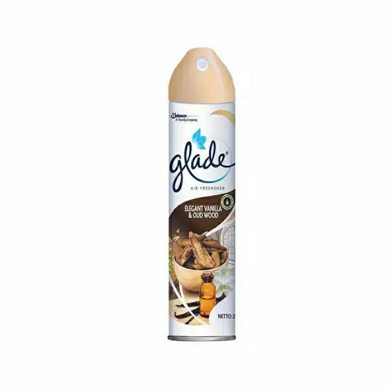 Jual Glade Aerosol Elegant Vanilla & Oud Wood 250ml / Glade Pengharum