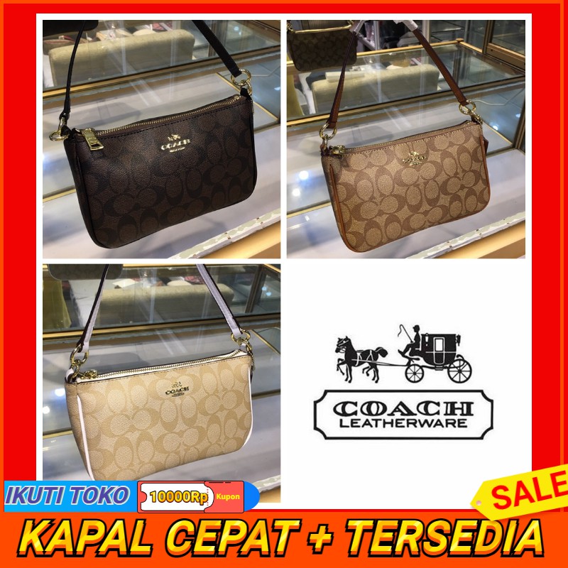 Coach 58321 Double Long Shoulder tas Strap Fashion Ladies Single Shoulder tas