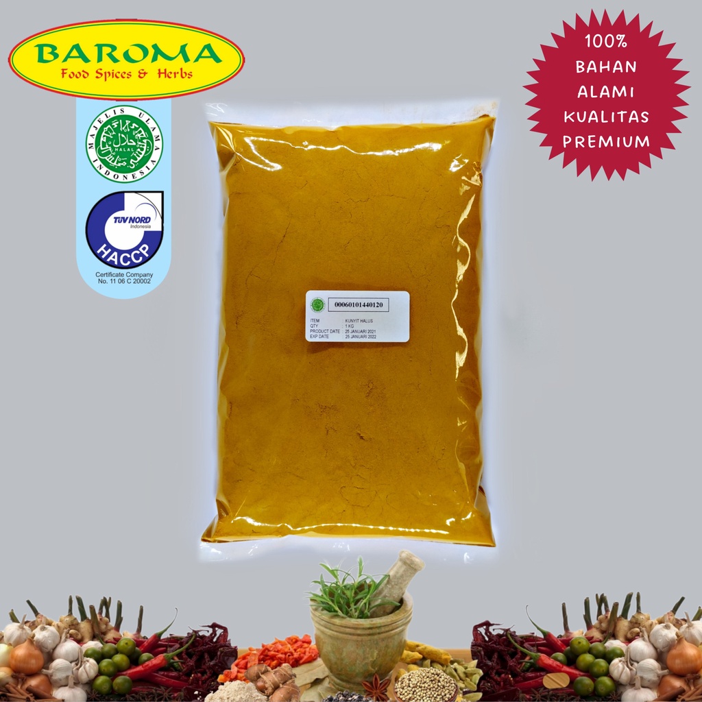 

KUNYIT BUBUK TURMERIC POWDER 1 KG 100% ASLI KUALITAS PREMIUM