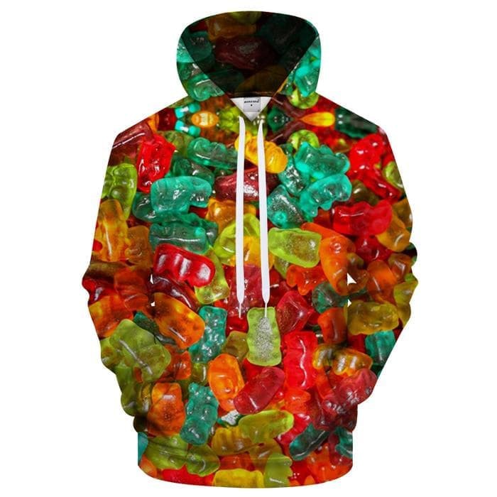 Gummy Bear 3D Hoodie 3D Pullover Jaket Hoodie Sweater Jaket Import