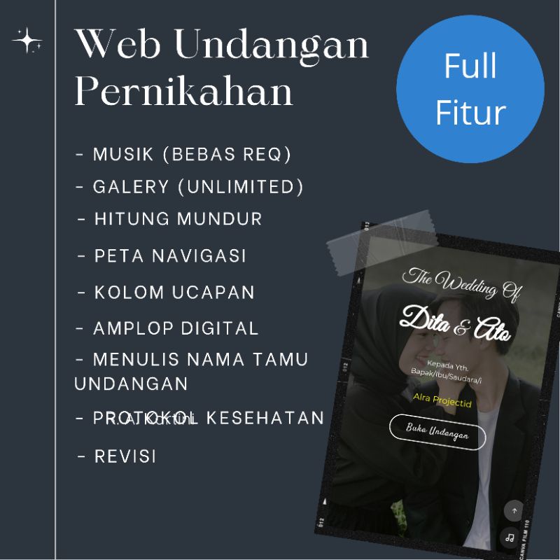 Undangan Pernikahan Digital Website (Online) Undangan Website Wedding Invitation