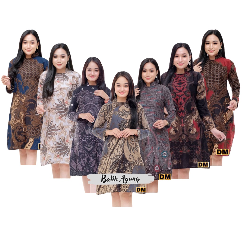 Atasan Batik Wanita Dolby Dolbi Dobby Doby Tenun Sutra Halus Best Seragam Batik MurahBatik Agung
