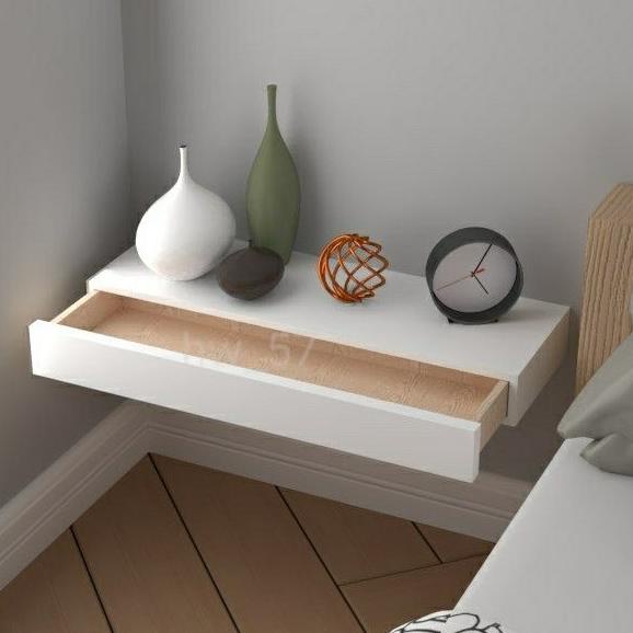 RAK DINDING AMBALAN DOUBLE PINTU LACI 60X20 MELAYANG KAYU FLOATING SHELF MINIMALIS BUKU TERLARISS...