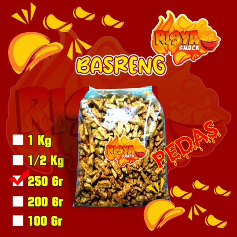 

Basreng Pedas Daun Jeruk/Basreng Pedas 250 gr