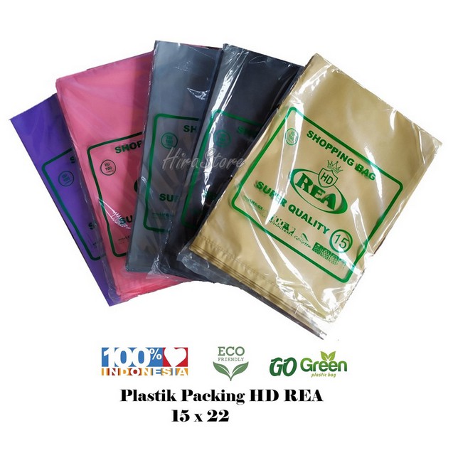 100 Lembar Plastik Packing Online 15x22 Rea Plastik Hd Tanpa Plong Plastik Rea Shopee Indonesia