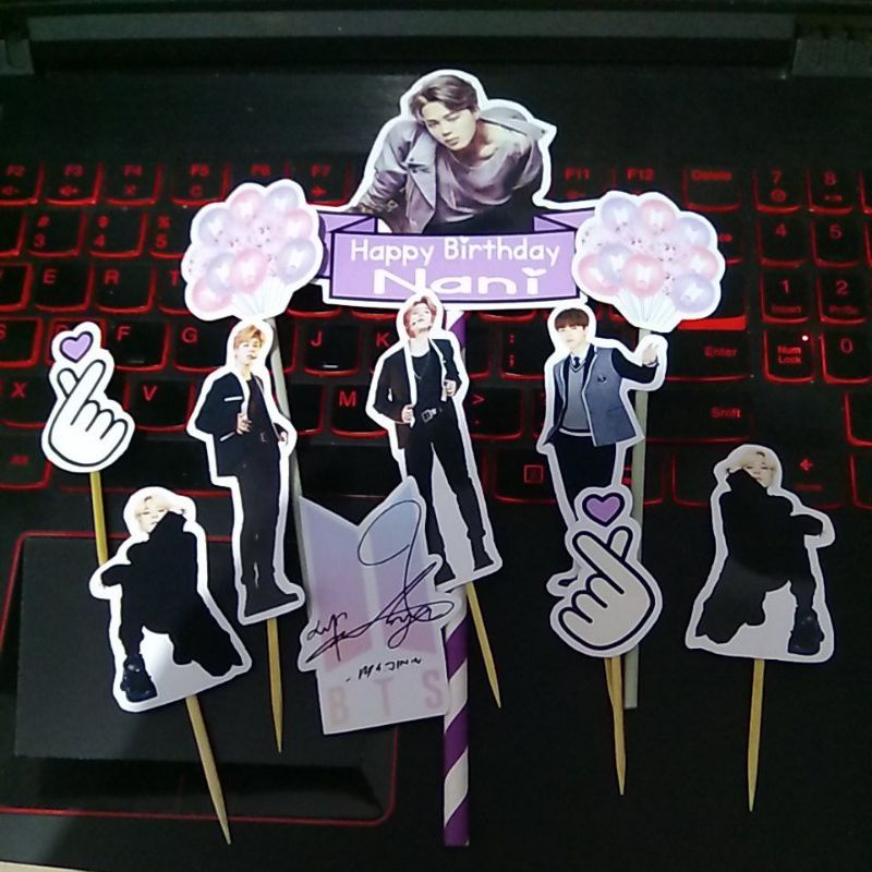 cake topper hiasan kue bts jimin