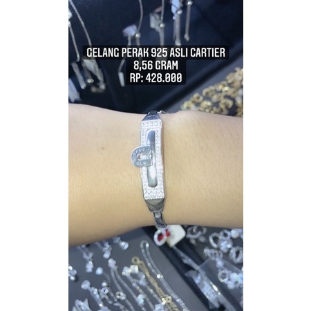 Gelang Perak 925 Asli Cartier