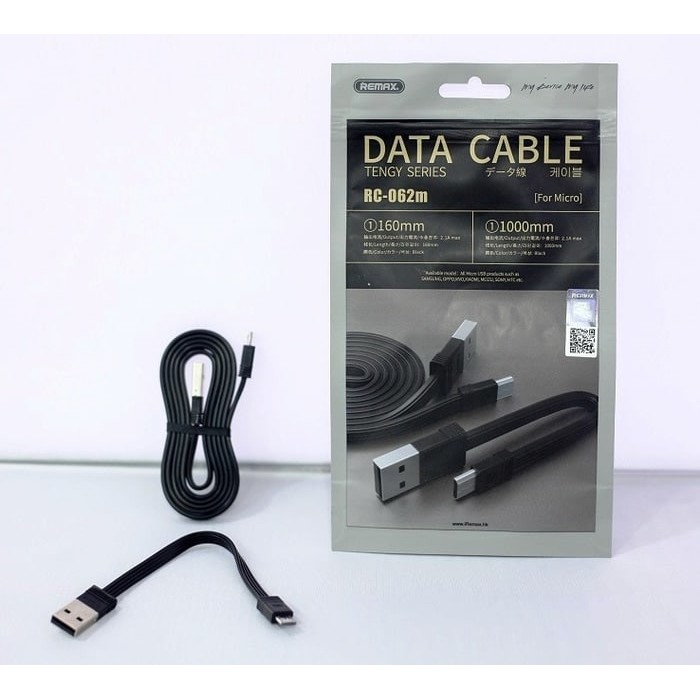 Remax Tengy 2 in 1 Micro USB Cable Panjang + Pendek - RC-062m 100% ORI