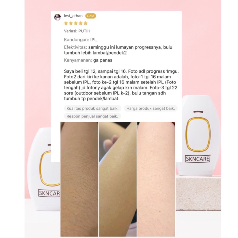 SKNCARE IPL ALAT PENGHILANG BULU PERMANEN GARANSI 1 TAHUN/ IPL HAIR REMOVAL TANPA SAKIT GARANSI 1 TAHUN 999.999 FLASH